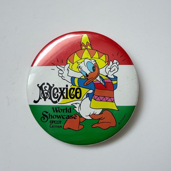 Vintage Disney Epcot Buttons  - Lot Of 5 Rare 90’s Collector World Showcase Pins - Picture 7 of 7